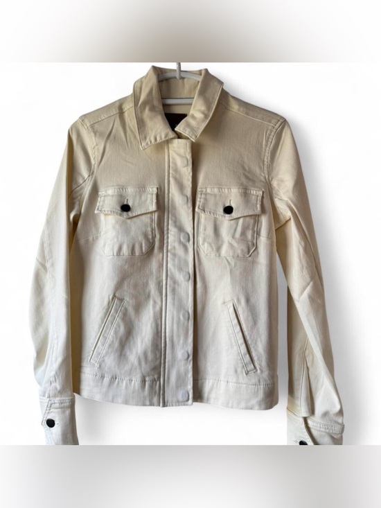 Kut from the Kloth Jackets & Blazers - Kut from the Kloth Cream Denim Chore Jacket
